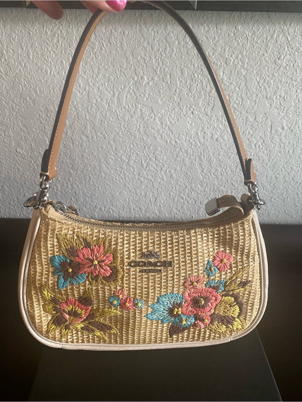 NOT FOR SALE Coach Teri Shoulder Bag With Floral Embroidery